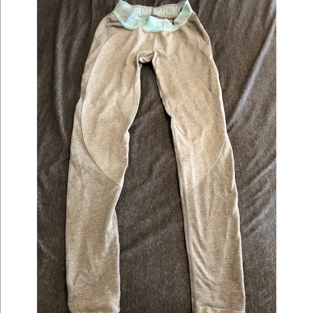 Gymshark Flex Leggings Grey/Aqua